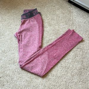 Gently worn Gymshark pink flex leggings size XS